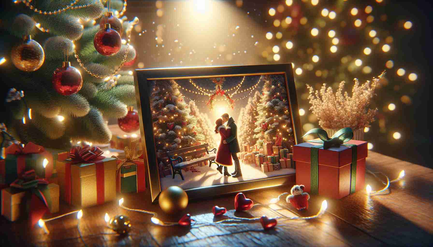 Love in the Air! Holiday Magic Captured in a Sweet Moment